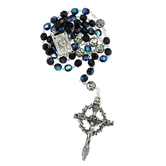 Crown of Thorns Rosary with Crystal Beads