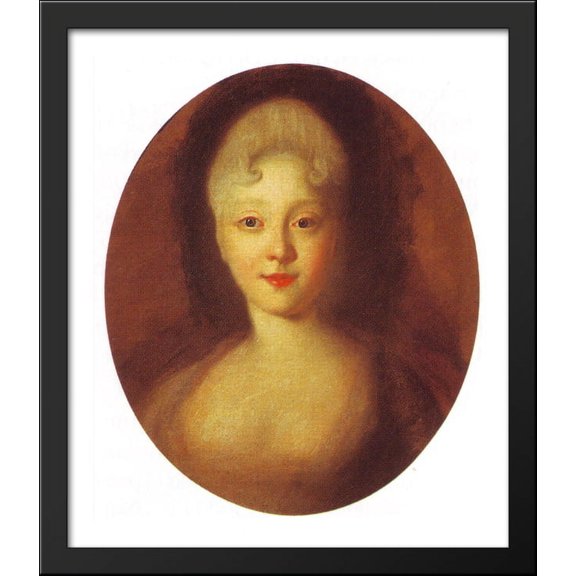 Crown princess Elizabeth, the future empress 28x32 Large Black Wood Framed Print Art by Ivan Nikitin