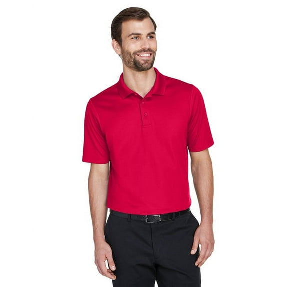 Devon & Jones DG20 Men's CrownLux Performance Plaited Polo-Red-XL
