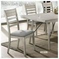thumbnail image 1 of CrownMark White Sands Wood Frame, Grey Fabric Padded Back & Seat, 39"H Side Chair 2132S, 1 of 2