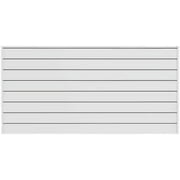 CrownWall PVC Slat Wall Panels Garage Wall and Home Organizer Storage System | Heavy Duty Organization and Easy Installation | 8ft by 4ft (32 sqft) Section, Slatwall Panels - Dove Grey