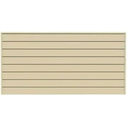 CrownWall PVC Slat Wall Panels Garage Wall and Home Organizer Storage System | Heavy Duty Organization and Easy Installation | 8ft by 4ft (32 sqft) Section, Slatwall Panels - Sandstone