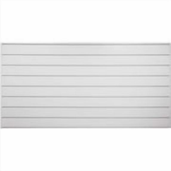 CrownWall PVC SlatWall Panels Garage Organizer Wall Mount , 8’ x 4’ Dove Grey