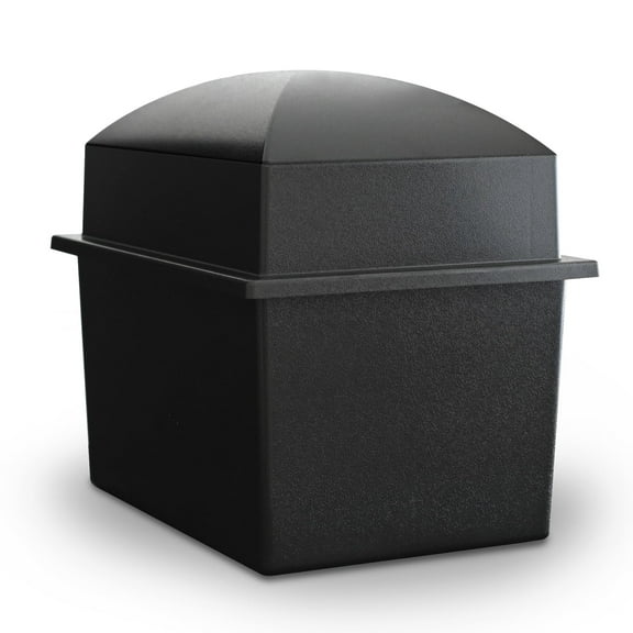 Crowne Vault Recycled Urn Vault for Underground Burial | Fortified Urn Vaults to Hold Cremation Urns for Cemetery and Ground Burials | Made in The USA and Responsibly Manufactured (Marquis, Carbon)