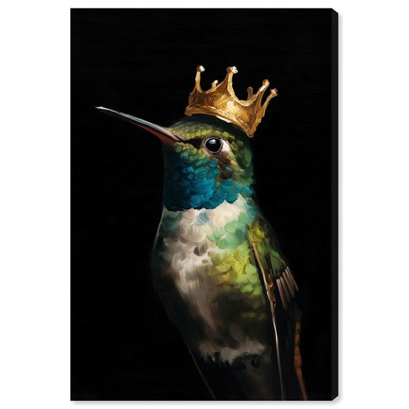 Crowned Azure Bird I Canvas Bird Wall Art by Art Remedy, Gallery Wrapped, 10 x 15