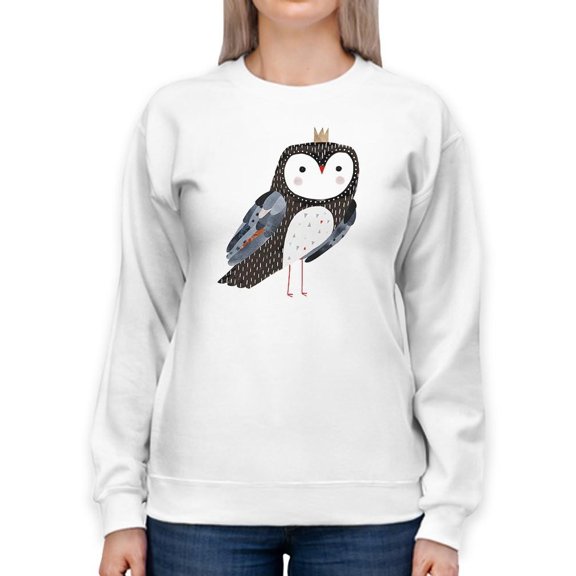 Crowned Critter I Sweatshirt Women -Victoria Borges Designs, Female XX-Large