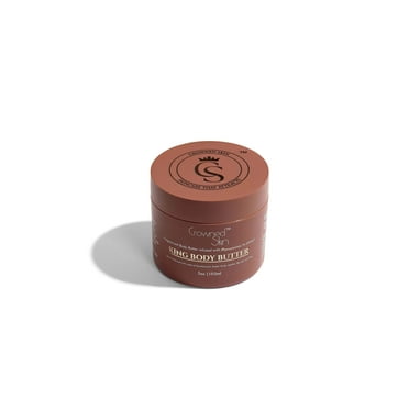 Crowned Skin King Cologned Body Butter | Warm and Sensual Scent | Blended with Sandalwood & Leather | Infused with Organic Shea & Mango Butters | Moisturizing Formula with All-Day Fragrance | 5oz