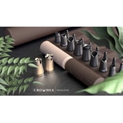 Crownes Chess Set   Compact Magnetic Travel Chess Game, Nesting Piece Design Modern, Portable, Roll-Up Storage Tube, Gift for Chess Enthusiasts & Travelers