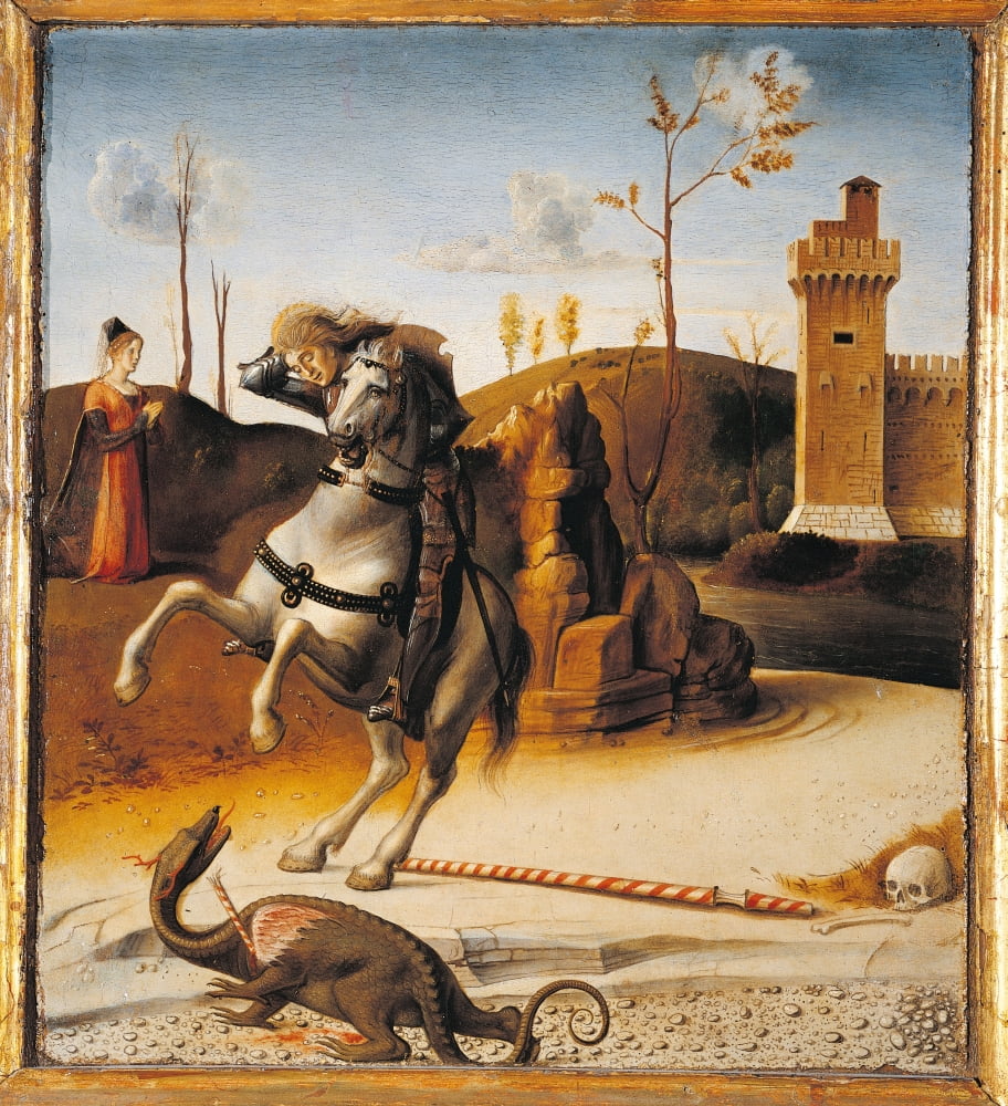 Crowning Of The Virgin Pesaro Altarpiece Canvas Art - (24 x 36)