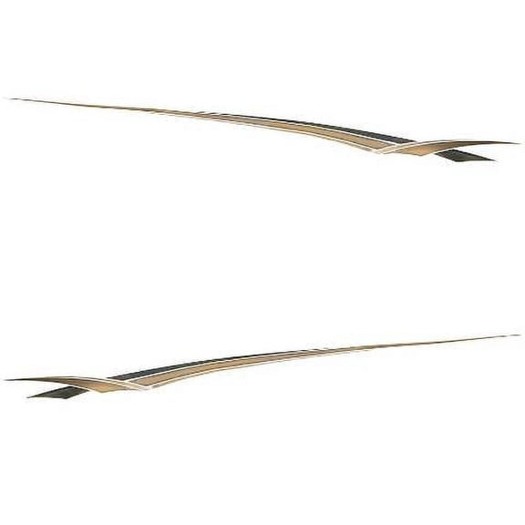 Crownline Boat Graphic Decal 22003 | 119 x 5 Inch Metallic Gold (2PC)