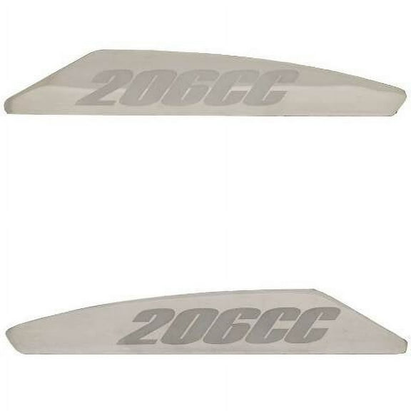 Crownline Boat Hull Badge Plates 23066 | 206CC Model (Set of 2)