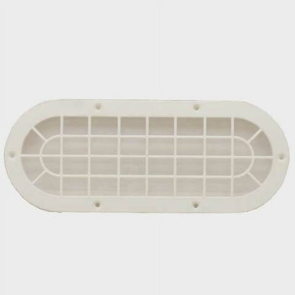 Crownline Boat Vent Grille Cover 35011 | Oval White Plastic