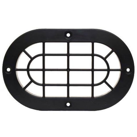Crownline Boat Vent Grille Cover 35012 | Oval Black Plastic