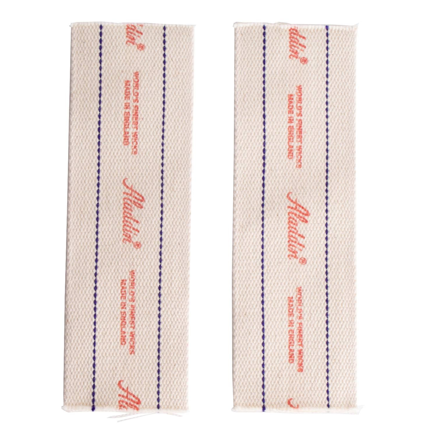 Crownplace Brands 2 1/2" Wide Flat Cotton Oil Lamp Lantern Replacement Wicks Pack of 2