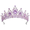 thumbnail image 1 of for Women and Girls, Gold Silver with White Rhinestone and Combs, Goddess for Wedding Bride Birthday Princess Bridal Shower Hair Accessories for Women(15x6.7cm), 1 of 5