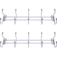 thumbnail image 1 of Crownwall Heavy Duty Steel Coat Hooks Bracket with 10 Pegs, Compatible Slat Wall Storage Organizer, Slatwall Accessories Panels (2 Pack), 1 of 5