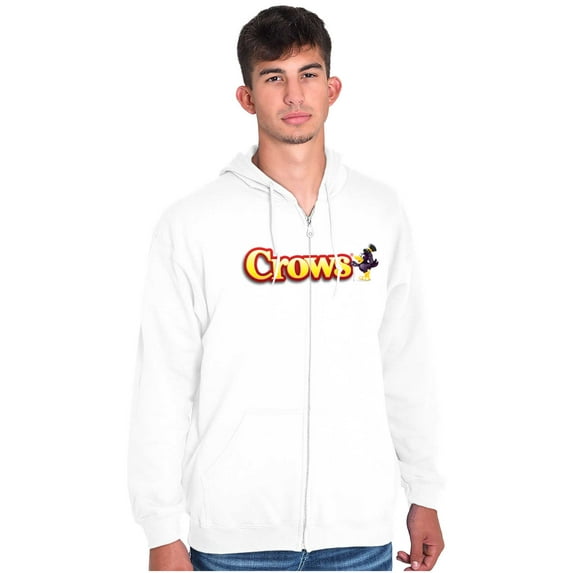 Crows Logo Black Licorice Candy Lover Unisex Plus Size Zip Hoodie Brisco Brands 4X