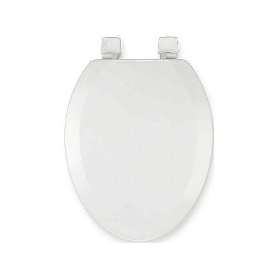 Croydex 19" Tanner Elongated Stick -Tight™ Wood Toilet Seat