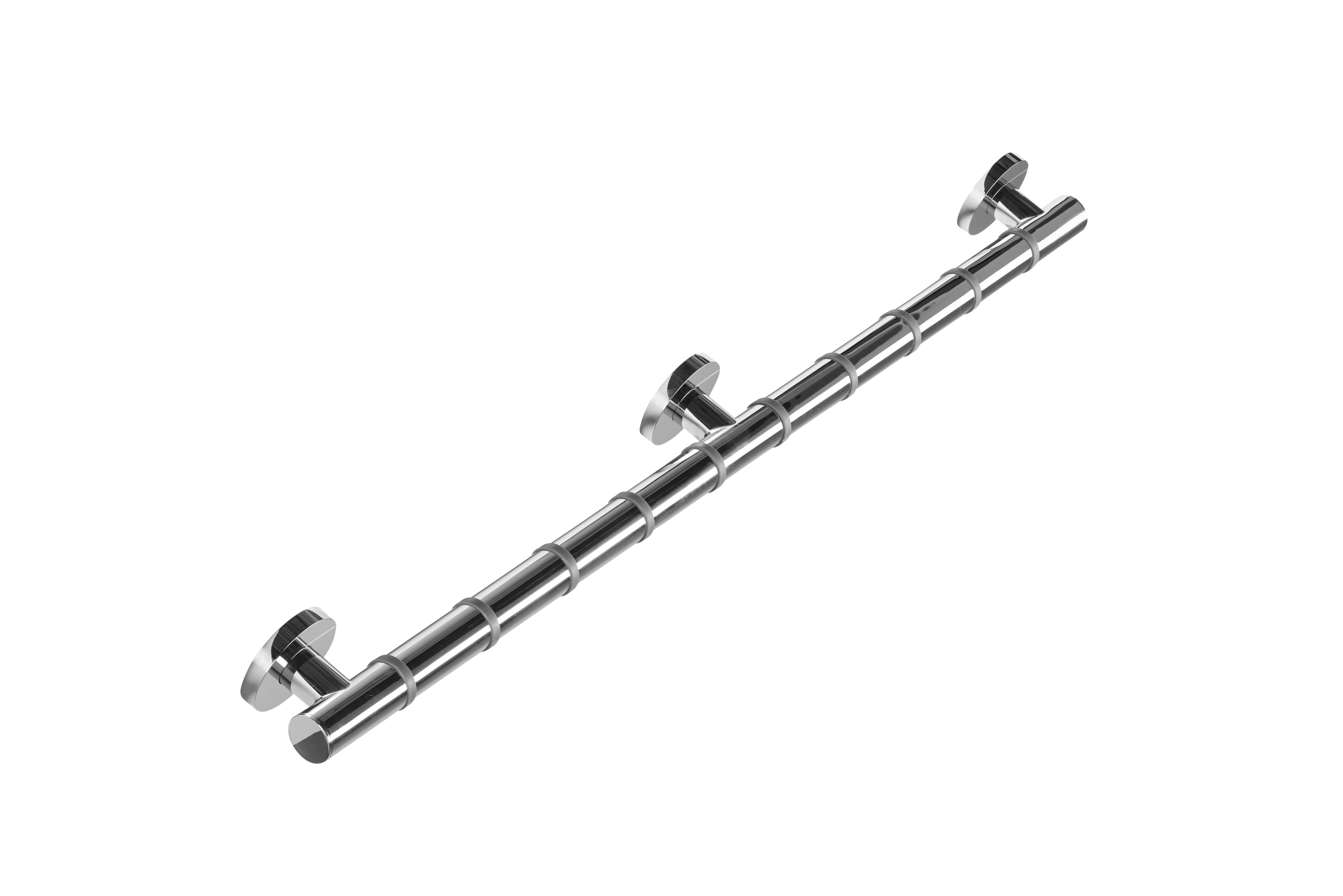 Croydex 35.03 in. Stainless Steel Straight Shower Grab Bar with Anti Slip Grip in Chrome
