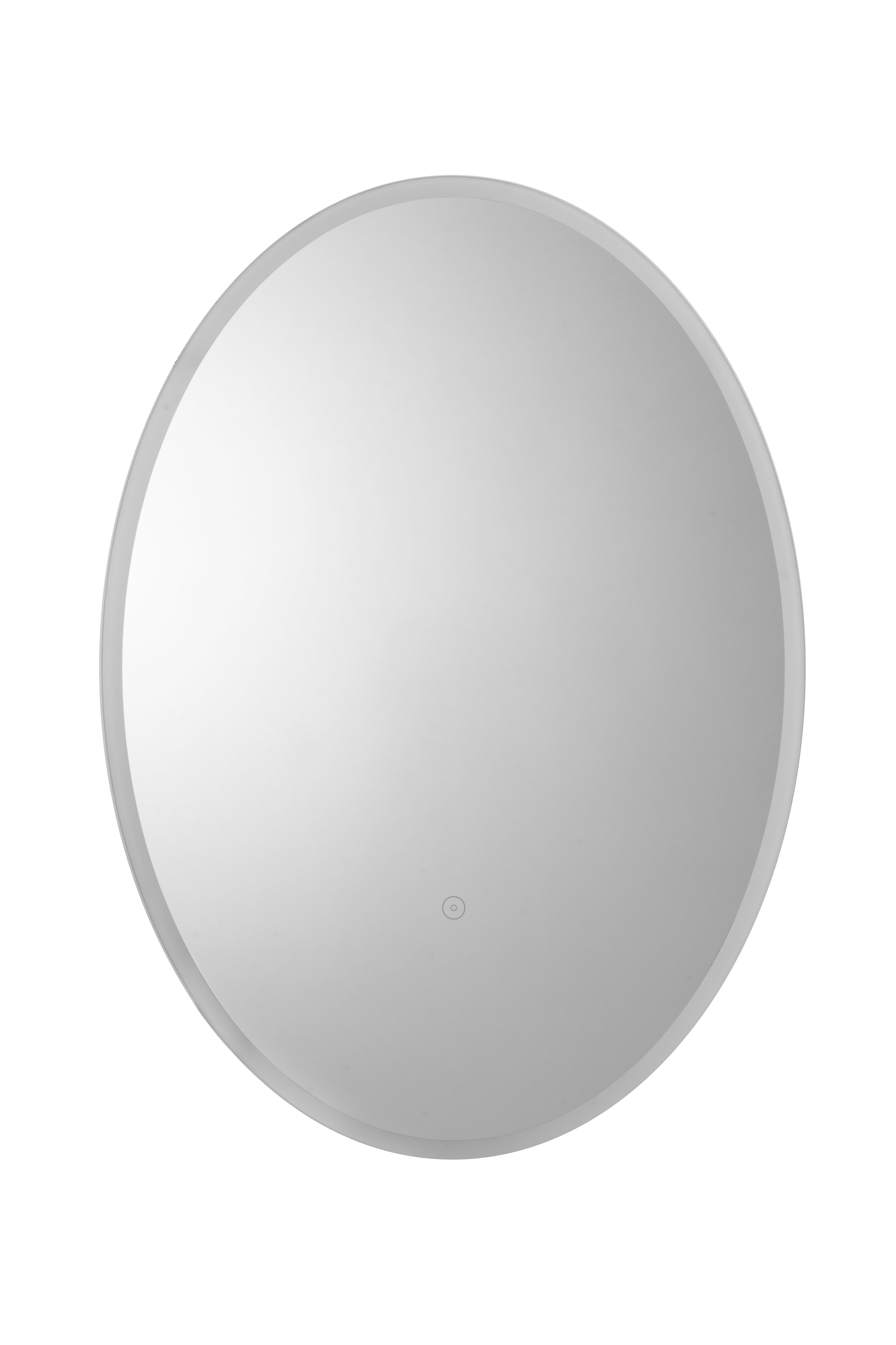Croydex Ashmere Oval Illuminated Mirror with Hang N Lock Easy Fitting System (20X28in)