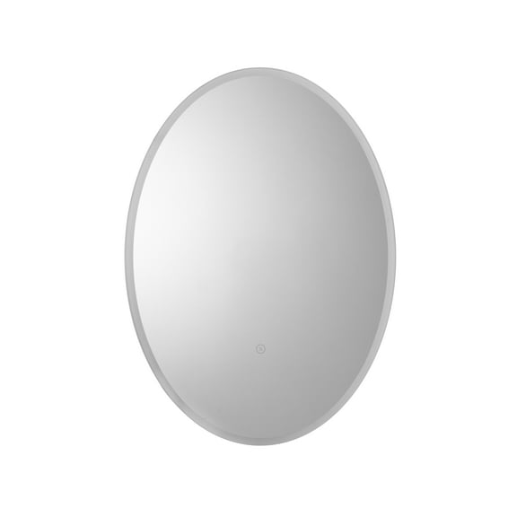 Croydex Ashmere Oval Illuminated Mirror with Hang N Lock Easy Fitting System (20X28in)