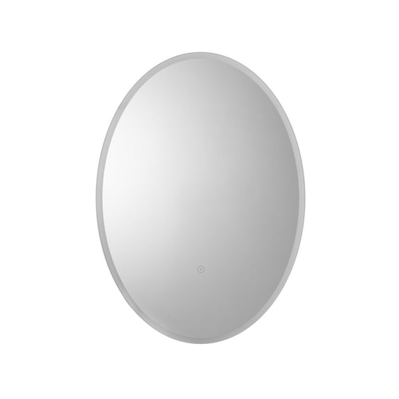 Croydex Ashmere Oval Illuminated Mirror with Hang N Lock Easy Fitting System (20X28in)