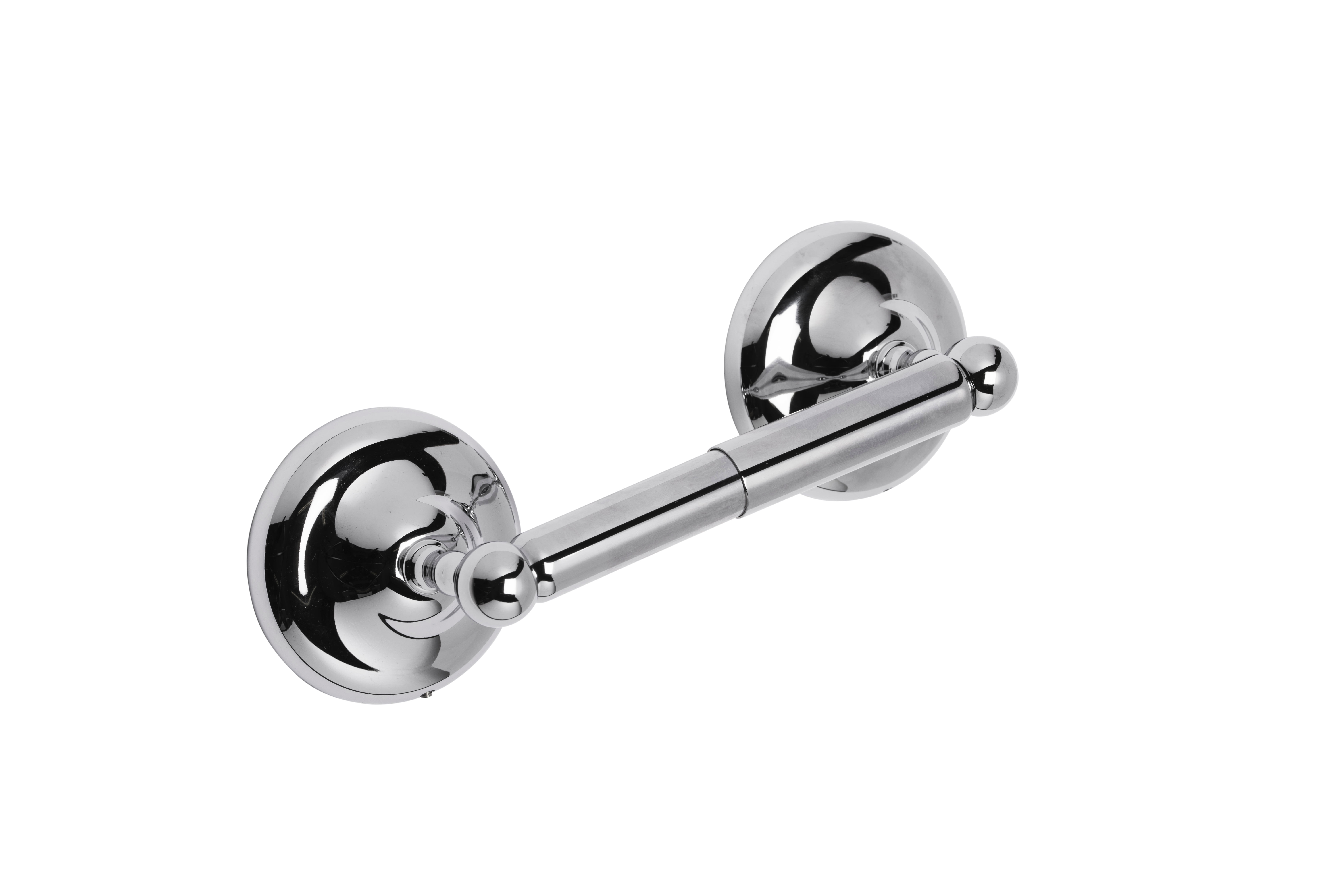 Croydex Chrome Silver Wall-Mounted Toilet Paper Holder