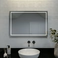 thumbnail image 1 of Croydex Claremore Illuminated Vanity Mirror with Easy Fitting System, Silver (36X24in), 1 of 8