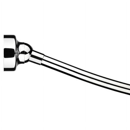 Croydex Curved Space Saver Shower Curtain Rod, Adjustable Length 60in, Stainless Steel
