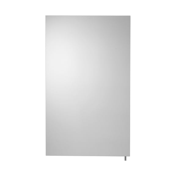 Croydex Dawley Single Door Steel Medicine Cabinet with Mirror in White (16x26in)