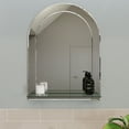thumbnail image 1 of Croydex Fairfield Easy Install, Arch Bathroom Mirror with Single Shelf, 1 of 8