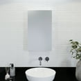 thumbnail image 1 of Croydex Finchley Single Door Stainless Steel Medicine Cabinet with Mirror Door (16x26in), 1 of 11