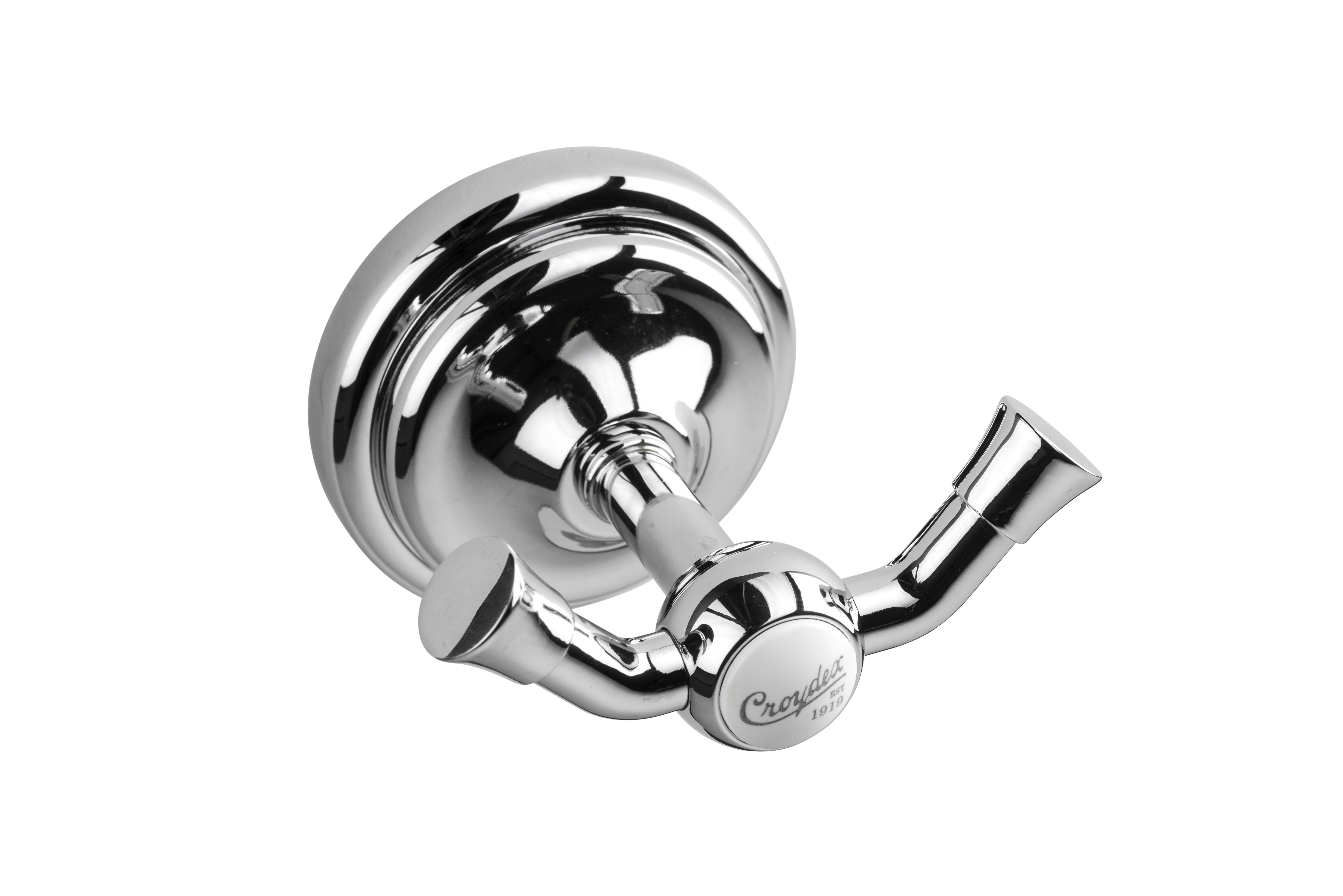 Croydex Flexi-Fix™ 1919 Range Double Robe Hook in Chrome