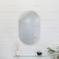 thumbnail image 1 of Croydex Harrop Rounded Rectangular Frameless Bathroom Mirror (15.7x23.6in), 1 of 7