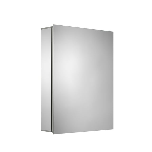 Croydex Hartford Single Door Aluminium Medicine Cabinet with Easy to Fit Bracket (20x26in)