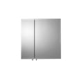 thumbnail image 1 of Croydex Oreille Square Double Door White Steel Medicine Cabinet, Mirror Doors (24X24in), 1 of 9