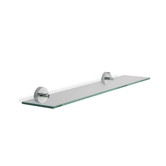 Croydex Pendle Flexi-Fix 24.3 in. W x 2.1"D x 5.3 in. glass shelf