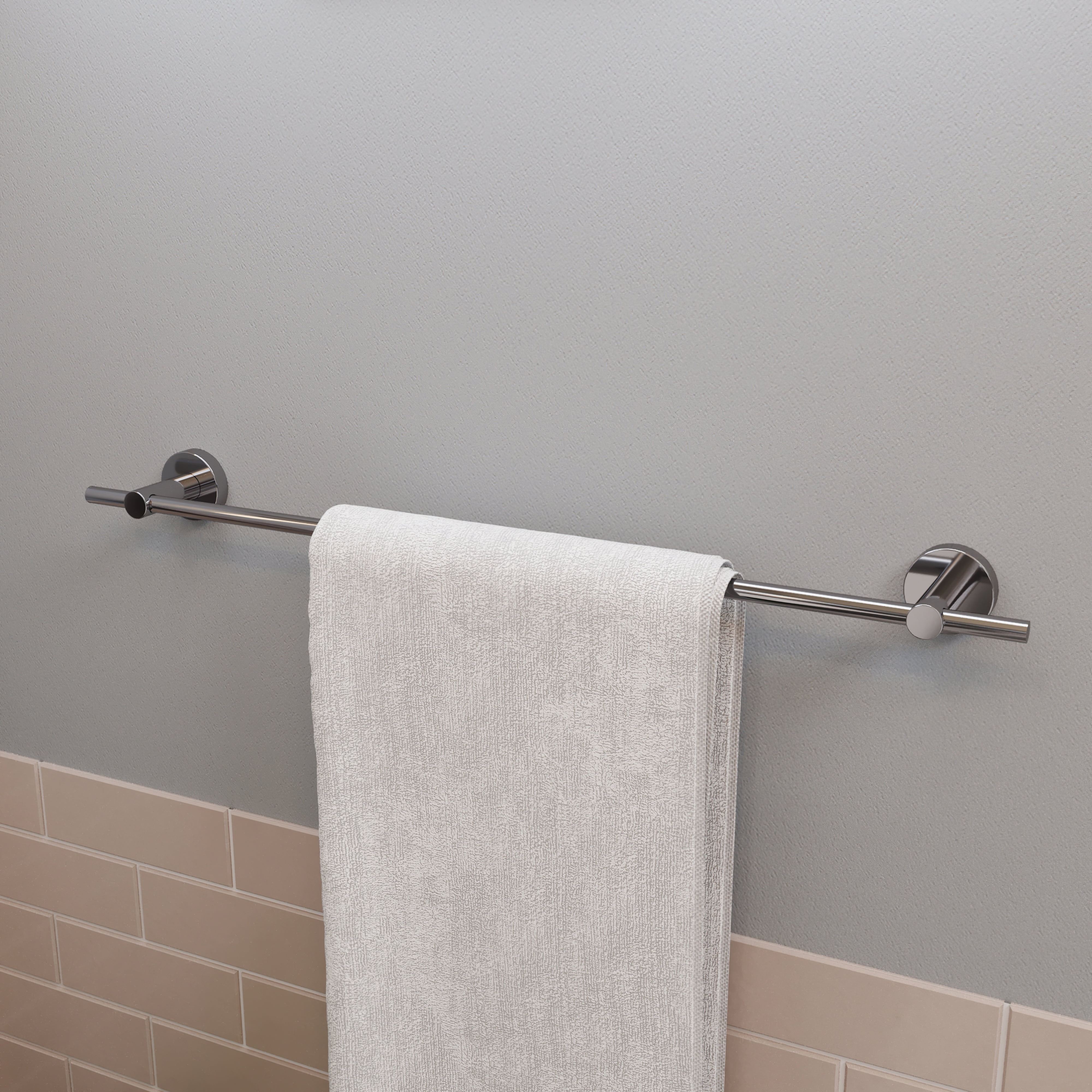 Chrome Wall Mounted 27.8" Towel Bar