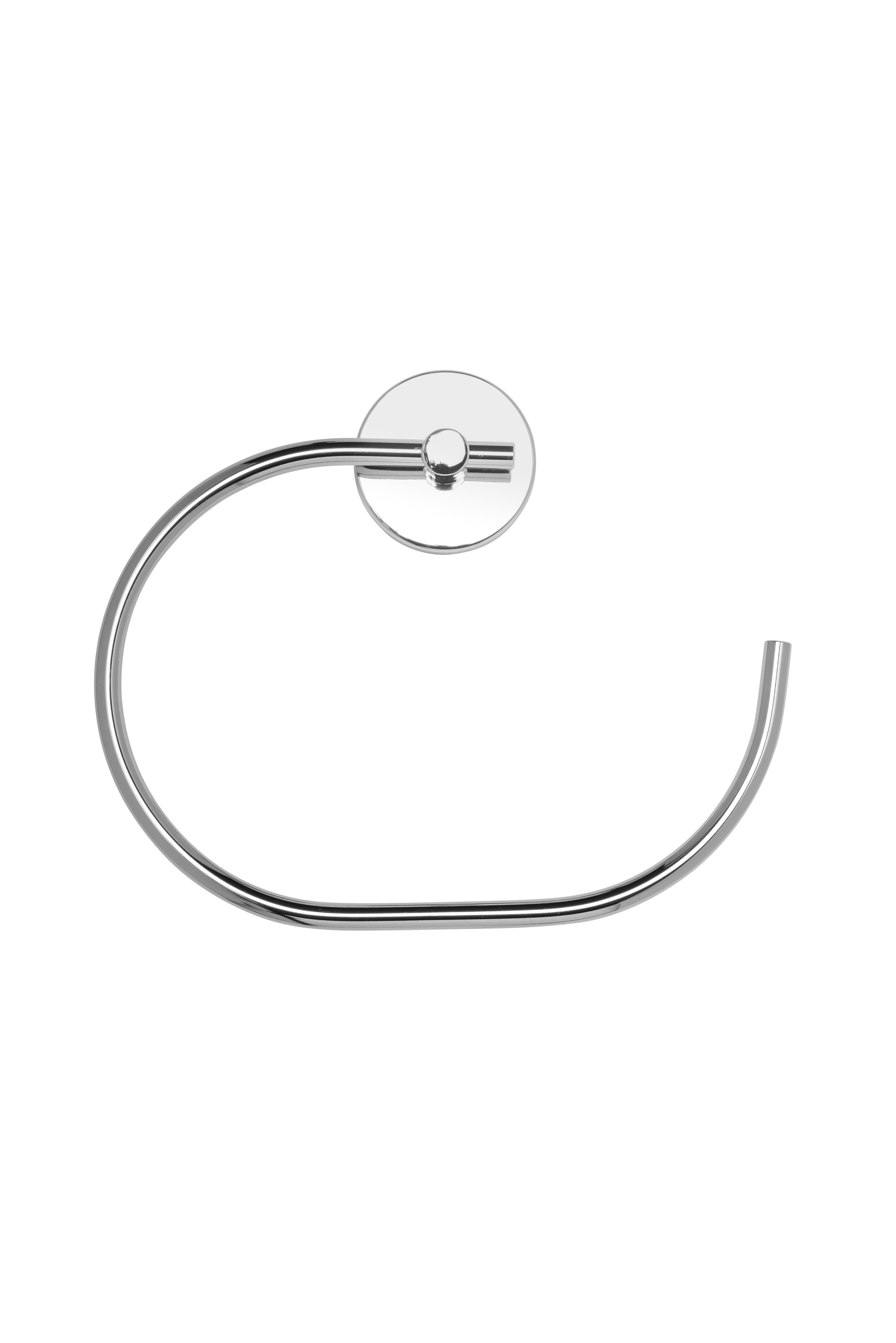 Chrome Wall Mounted Flexi-Fix Towel Ring
