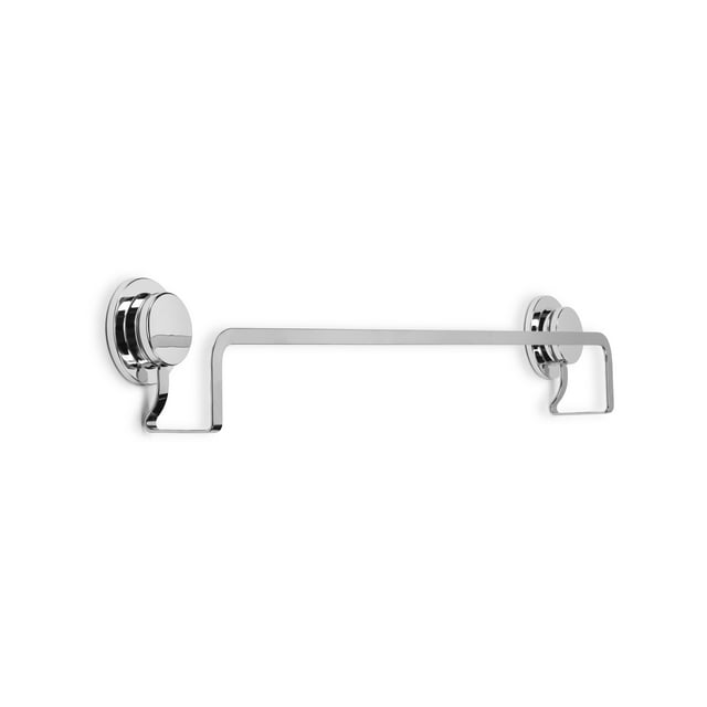 Croydex Stick n Lock Adhesive Chrome Towel Rail, RustFree Bathroom