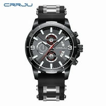 Crrju 2290 new men's fashion watch six-pin belt business Watch calendar elegant