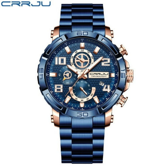 Crrju 2297 Men's Watch Casual Business Fashion Personalized Watch Men's Watch Student's Watch Simple Calendar
