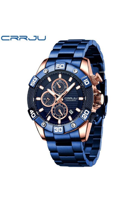 New Men Watches Top Brand Luxury Chronograph Quartz With Stainless Steel Sports Wristwatch Relogio Masculino - Quartz Wristwatches