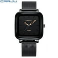 thumbnail image 1 of Crrju Watch Men Top Brand Luxury Square Golden Casual Slim Mesh Steel Wrist Watch Relogio Masculino - Quartz Wristwatches, 1 of 6