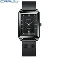 thumbnail image 1 of Crrju Watch Men Top Brand Luxury Square Golden Quartz Stainless Steel Waterproof Wrist Watch Relogio Masculino - Quartz Wristwatches, 1 of 6