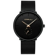 Crrju Watch Women Men Watch Top Brand Luxury Famous Dress Fashion Watches Unisex Ultra Thin Wristwatch Relojes Para Hombre