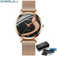 thumbnail image 1 of Crrju Women Watch Top Brand Luxury Rhinestone Watches Casual Waterproof Quartz Ladies Dress Galaxy Mesh Watches Relogio Feminino - Quartz Wristwatches, 1 of 6