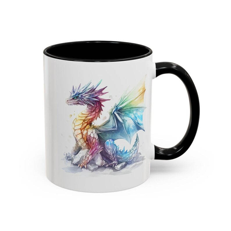 Crtal Dragon WhimsiC1Al Mug F11antasy Coffee Cup, MagiC1Al Tea Mug ...