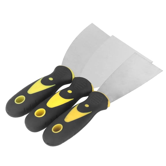 Crtynell 3PCS Putty Knife,Scraper Tool, No Rusting, Perfect For Repairing Drywall, Removing Wallpaper, Mud, Plaster Scraping and Applying Putty