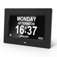 thumbnail image 1 of Crtynell Digital Day Calendar Clock Multifunctional Extra Large Dementia Digital Clock with 5 Alarms and Medication Reminders Impaired Vision Digital Clock (7" Black), 1 of 9